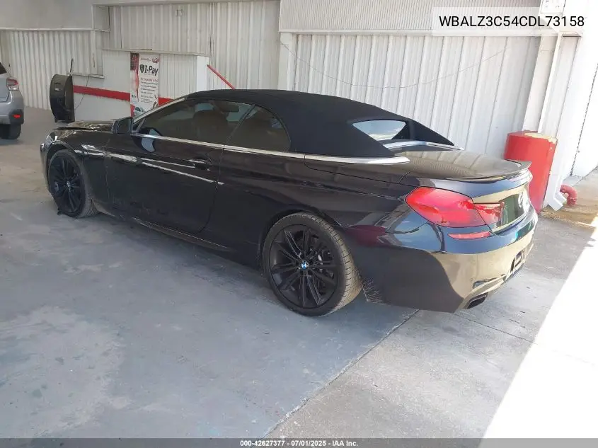 2012 BMW 650I VIN: WBALZ3C54CDL73158 Lot: 42627377