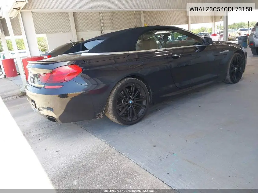 2012 BMW 650I VIN: WBALZ3C54CDL73158 Lot: 42627377