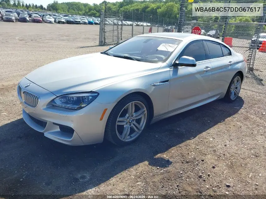 2013 BMW 650I Gran Coupe xDrive VIN: WBA6B4C57DDG67617 Lot: 42559093