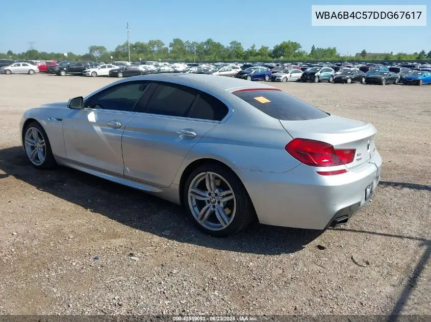 2013 BMW 650I Gran Coupe xDrive VIN: WBA6B4C57DDG67617 Lot: 42559093