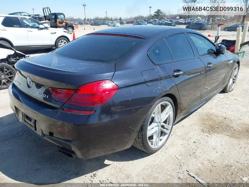 2014 BMW 650I Gran Coupe xDrive VIN: WBA6B4C53ED099316 Lot: 41985133