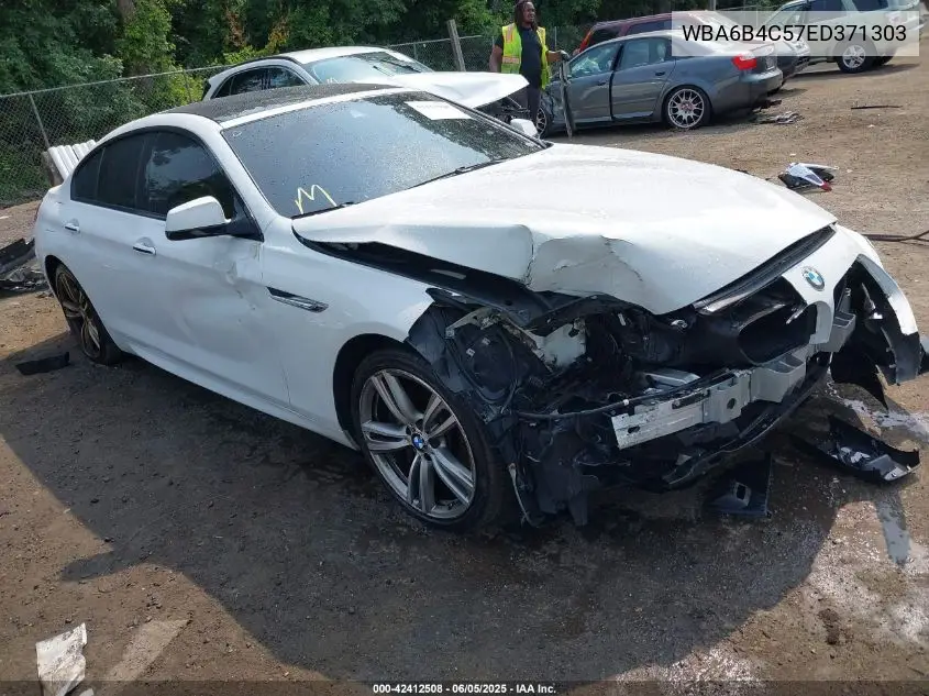 2014 BMW 650I Gran Coupe xDrive VIN: WBA6B4C57ED371303 Lot: 42412508