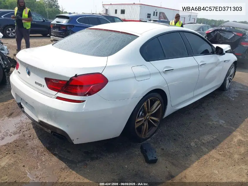 2014 BMW 650I Gran Coupe xDrive VIN: WBA6B4C57ED371303 Lot: 42412508