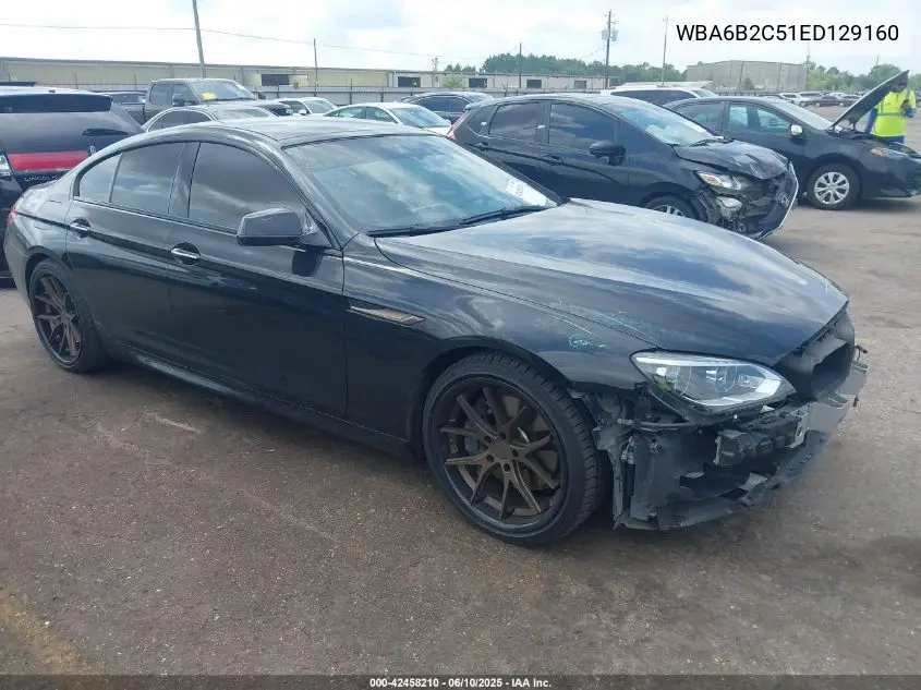 2014 BMW 650I Gran Coupe VIN: WBA6B2C51ED129160 Lot: 42458210