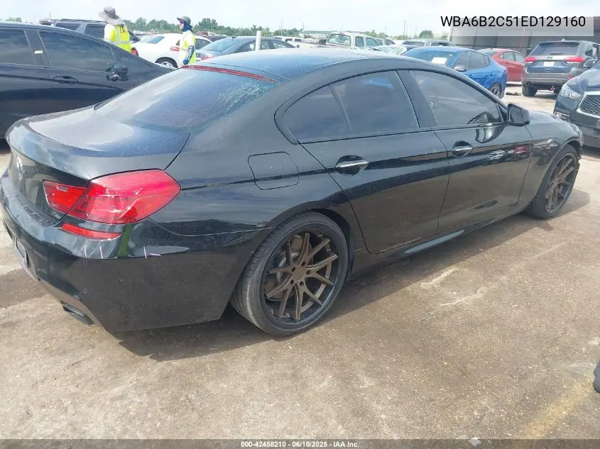 2014 BMW 650I Gran Coupe VIN: WBA6B2C51ED129160 Lot: 42458210