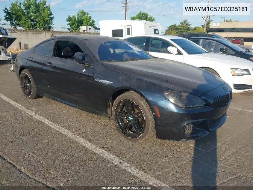 2014 BMW 650I xDrive VIN: WBAYM1C57ED325181 Lot: 42642541