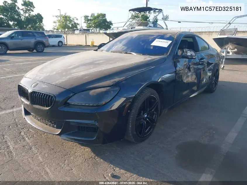 2014 BMW 650I xDrive VIN: WBAYM1C57ED325181 Lot: 42642541