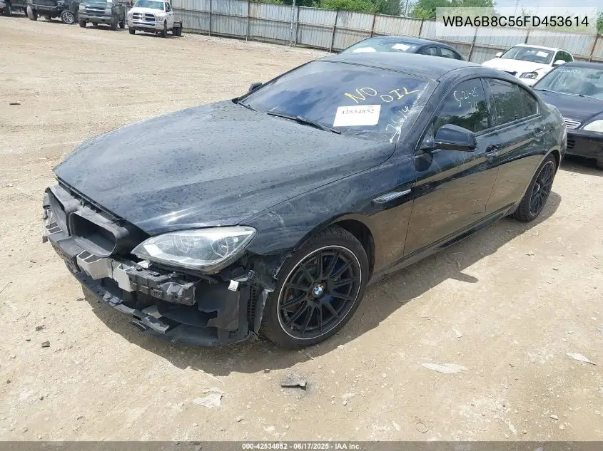 2015 BMW 640I Gran Coupe xDrive VIN: WBA6B8C56FD453614 Lot: 42534852