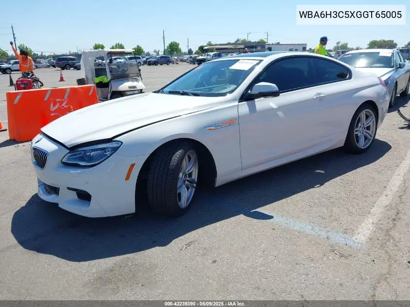 2016 BMW 640I xDrive VIN: WBA6H3C5XGGT65005 Lot: 42239390