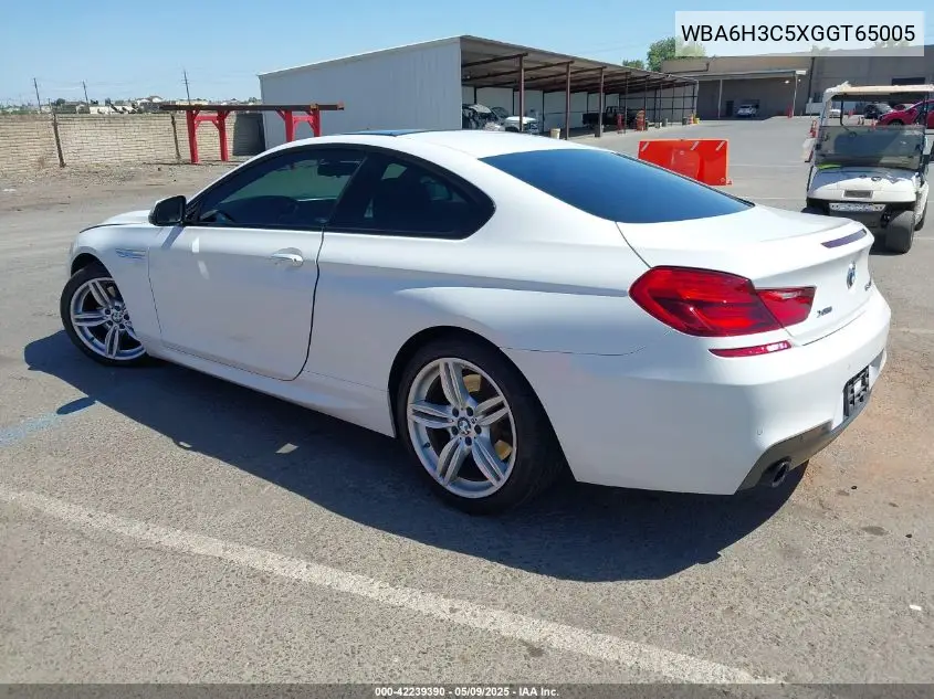 2016 BMW 640I xDrive VIN: WBA6H3C5XGGT65005 Lot: 42239390