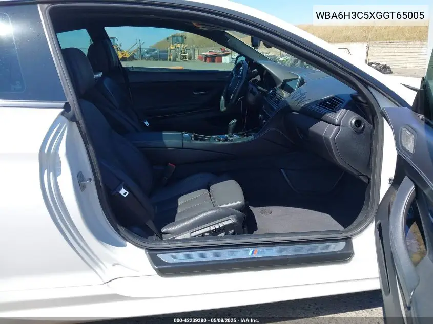 2016 BMW 640I xDrive VIN: WBA6H3C5XGGT65005 Lot: 42239390