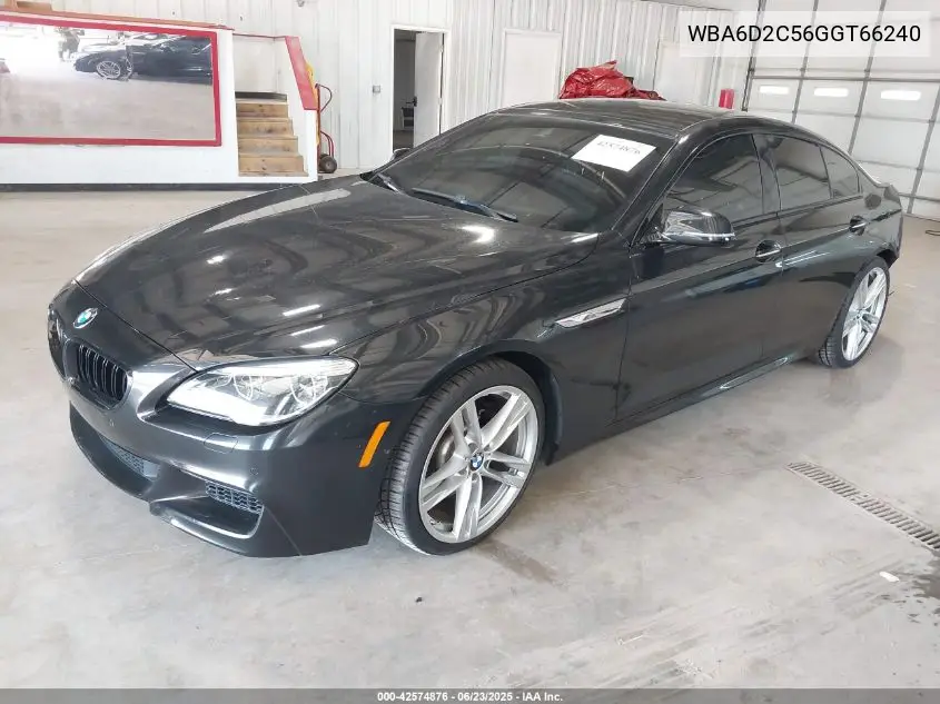 2016 BMW 640I Gran Coupe xDrive VIN: WBA6D2C56GGT66240 Lot: 42574876