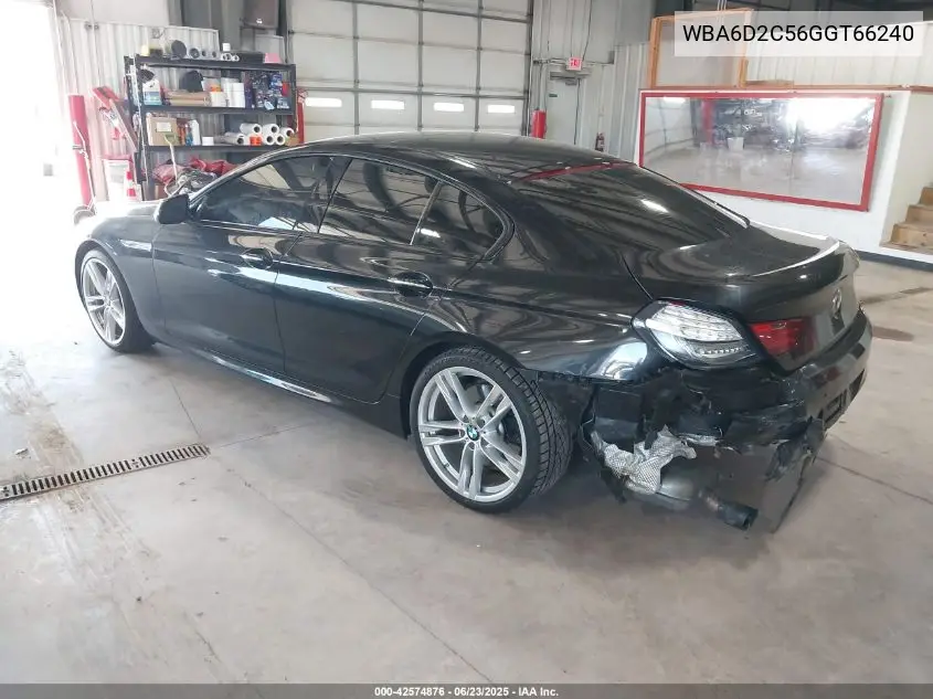 2016 BMW 640I Gran Coupe xDrive VIN: WBA6D2C56GGT66240 Lot: 42574876