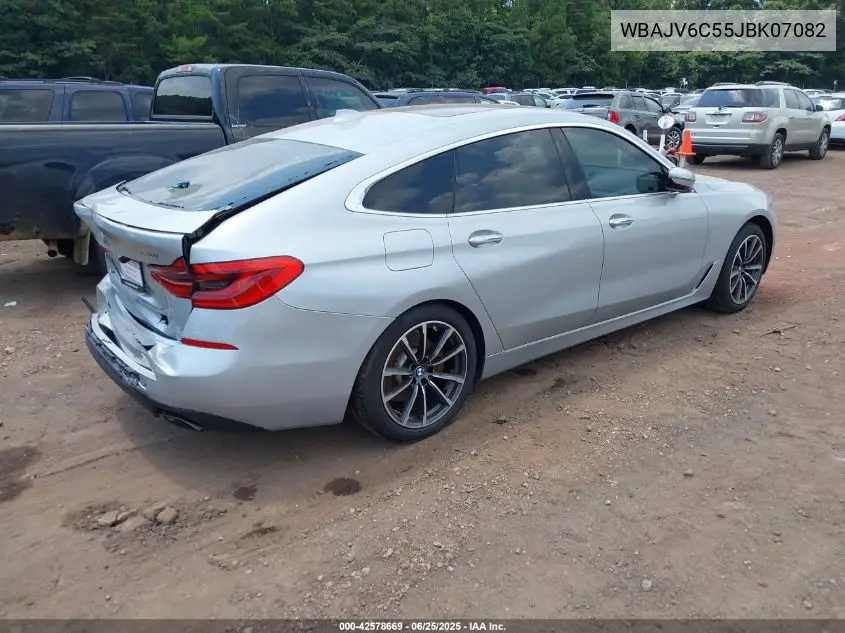 2018 BMW 640I Gran Turismo xDrive VIN: WBAJV6C55JBK07082 Lot: 42578669