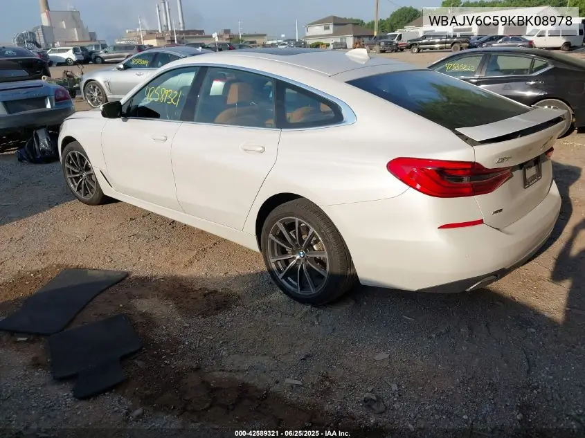 2019 BMW 640I Gran Turismo xDrive VIN: WBAJV6C59KBK08978 Lot: 42589321