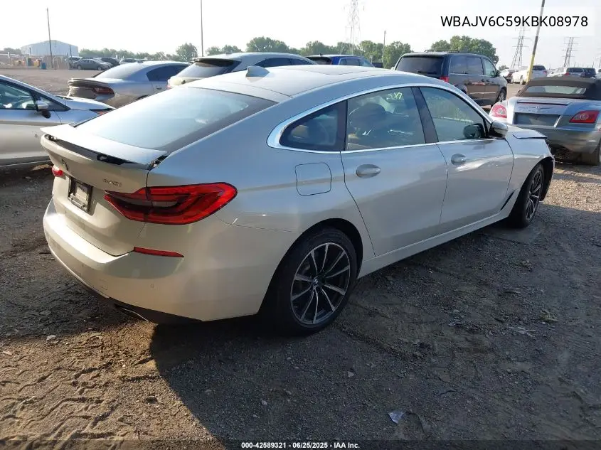 2019 BMW 640I Gran Turismo xDrive VIN: WBAJV6C59KBK08978 Lot: 42589321