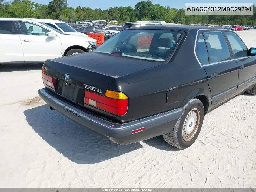 1991 BMW 735 Il VIN: WBAGC4312MDC29294 Lot: 42151104