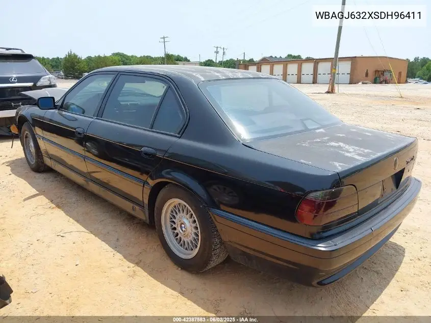 1995 BMW 740 Il VIN: WBAGJ632XSDH96411 Lot: 42387583