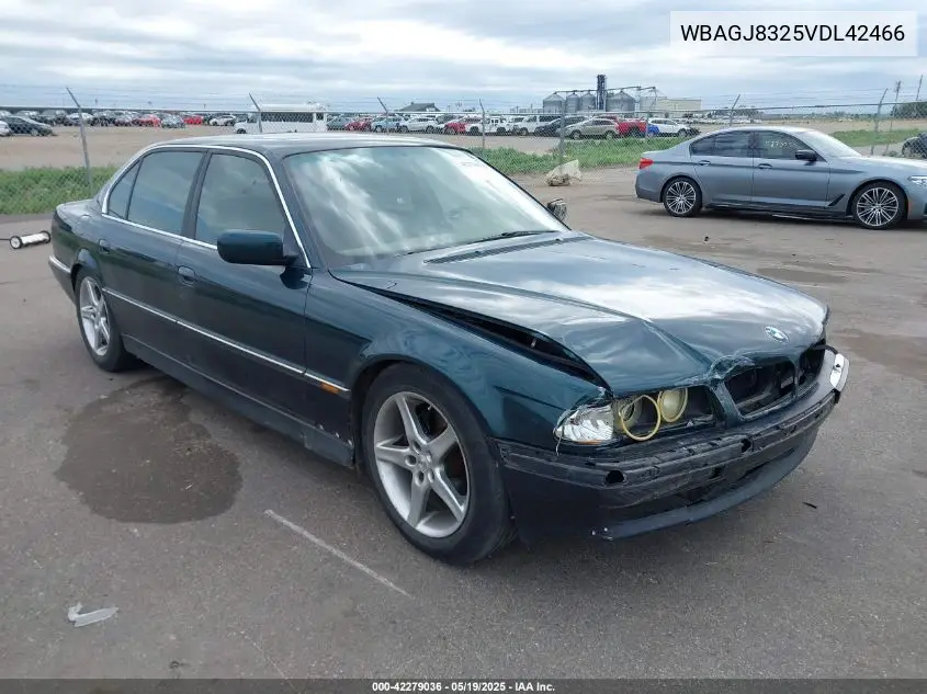 1997 BMW 740Il VIN: WBAGJ8325VDL42466 Lot: 42279036