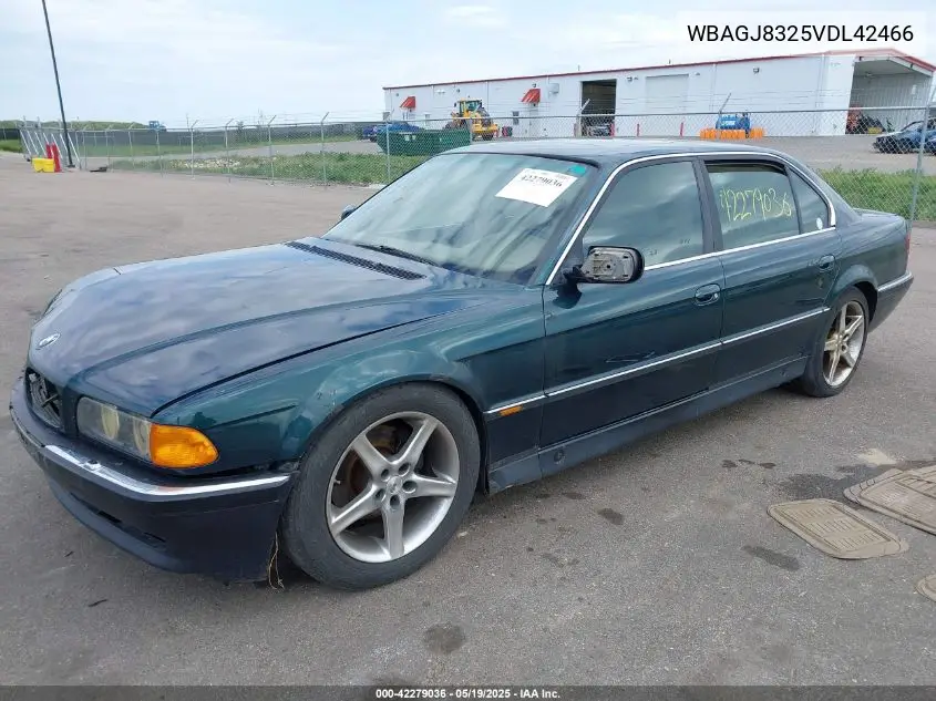 1997 BMW 740Il VIN: WBAGJ8325VDL42466 Lot: 42279036