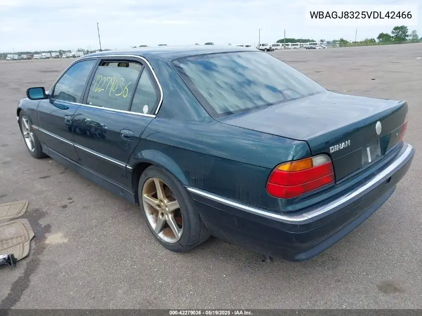 1997 BMW 740Il VIN: WBAGJ8325VDL42466 Lot: 42279036