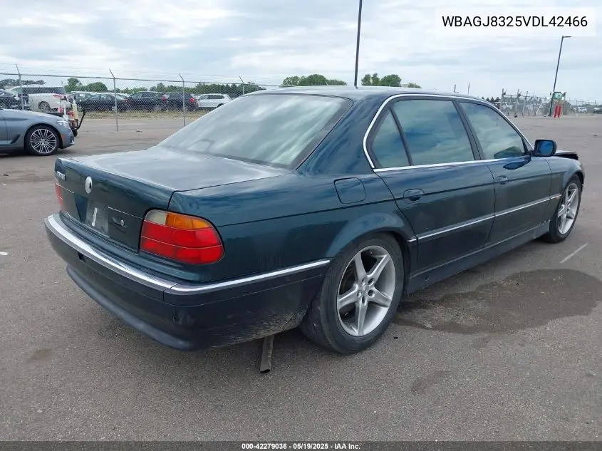 1997 BMW 740Il VIN: WBAGJ8325VDL42466 Lot: 42279036