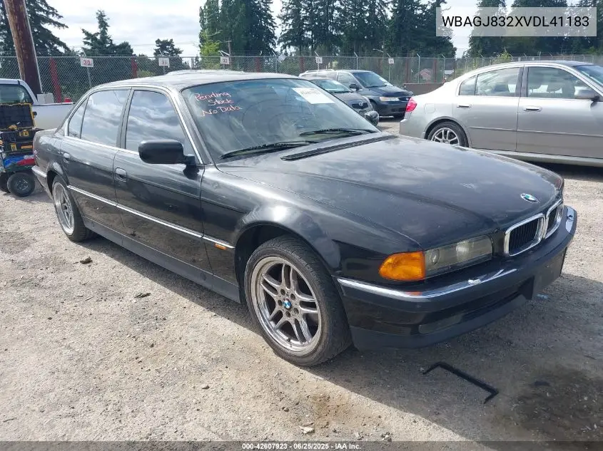 1997 BMW 740Il VIN: WBAGJ832XVDL41183 Lot: 42607923