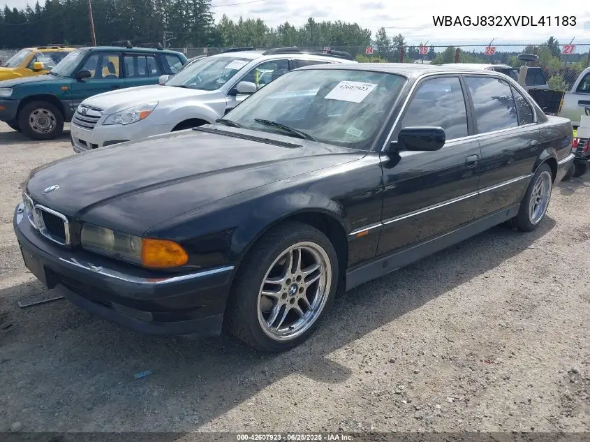 1997 BMW 740Il VIN: WBAGJ832XVDL41183 Lot: 42607923