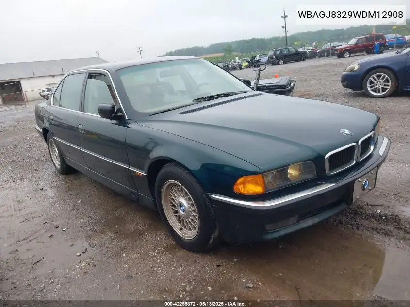 1998 BMW 740Il VIN: WBAGJ8329WDM12908 Lot: 42255872