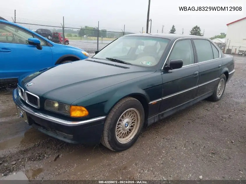 1998 BMW 740Il VIN: WBAGJ8329WDM12908 Lot: 42255872