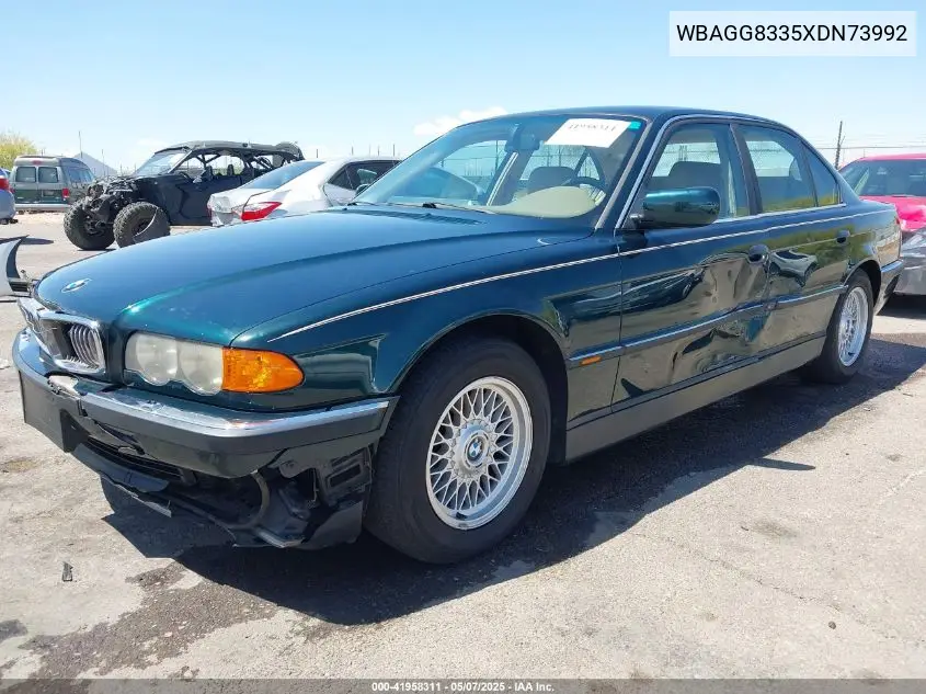 1999 BMW 740Ia VIN: WBAGG8335XDN73992 Lot: 41958311