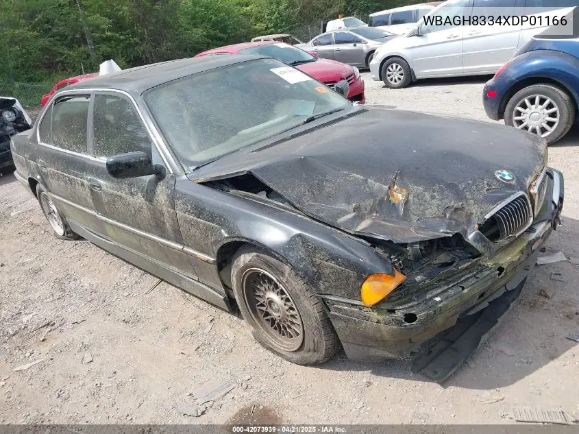 1999 BMW 740Il VIN: WBAGH8334XDP01166 Lot: 42073939
