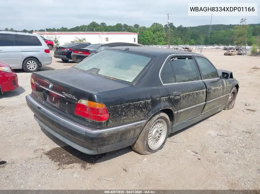1999 BMW 740Il VIN: WBAGH8334XDP01166 Lot: 42073939