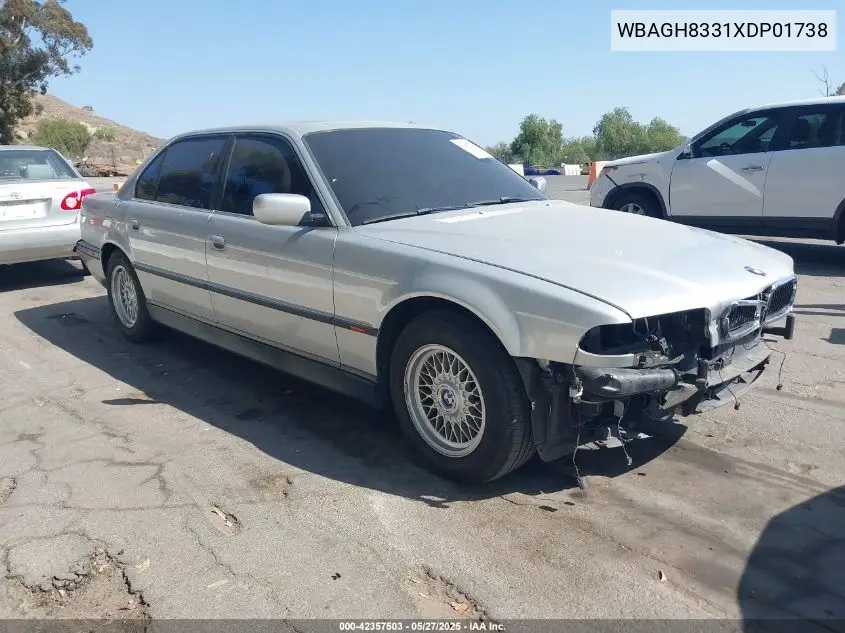 1999 BMW 740Il VIN: WBAGH8331XDP01738 Lot: 42357503