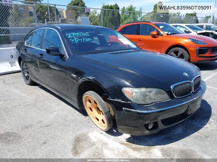 2006 BMW 750I VIN: WBAHL83596DT05091 Lot: 41920423