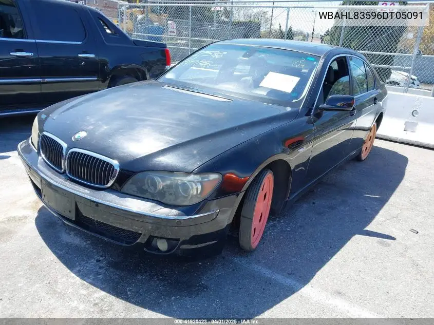 2006 BMW 750I VIN: WBAHL83596DT05091 Lot: 41920423