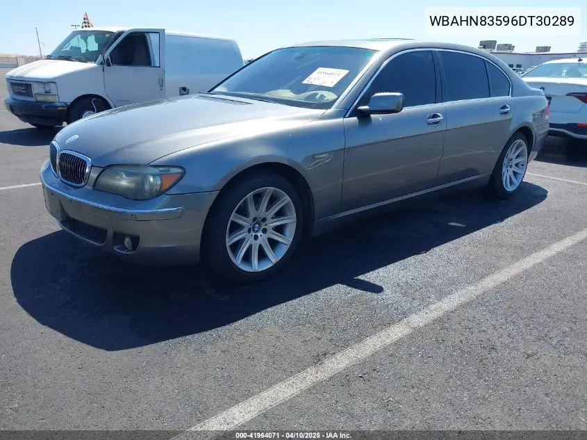 2006 BMW 750Li VIN: WBAHN83596DT30289 Lot: 41964071