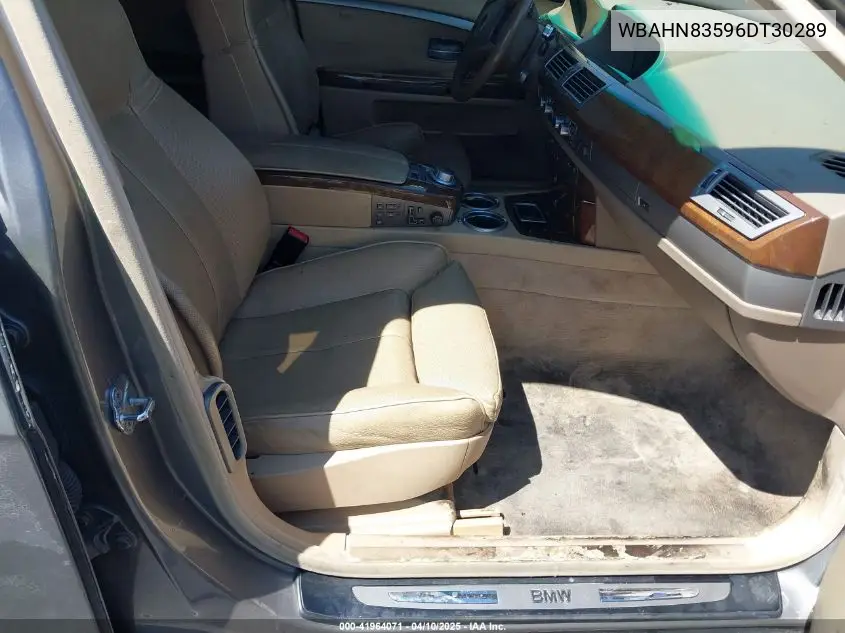 2006 BMW 750Li VIN: WBAHN83596DT30289 Lot: 41964071