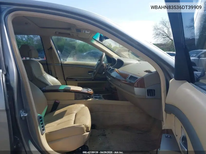 2006 BMW 750Li VIN: WBAHN83536DT39909 Lot: 42159139