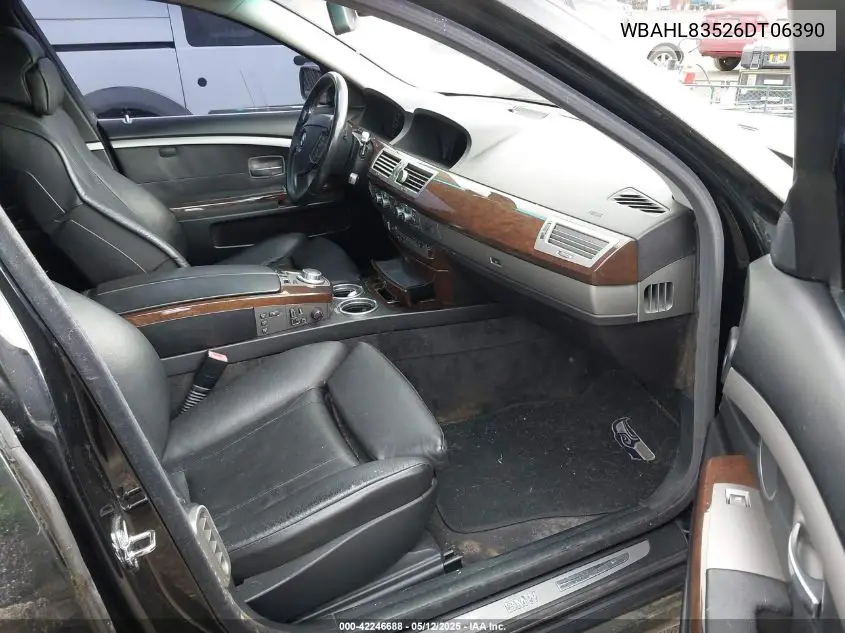 2006 BMW 750I VIN: WBAHL83526DT06390 Lot: 42246688
