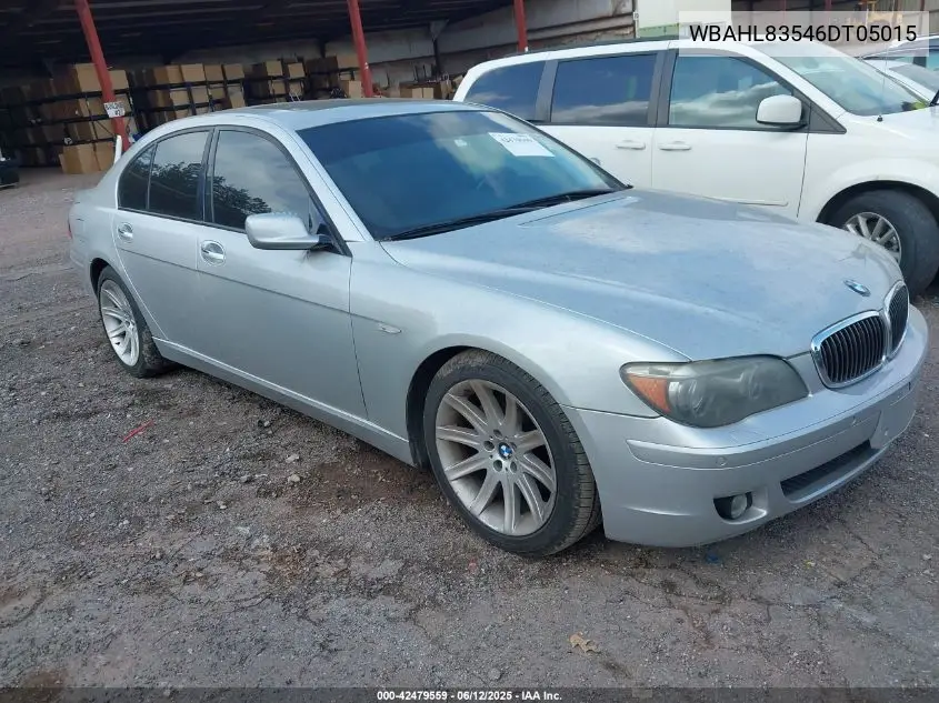 2006 BMW 750I VIN: WBAHL83546DT05015 Lot: 42479559