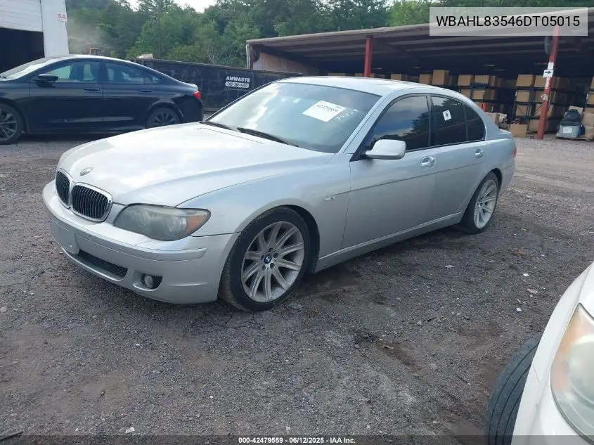 2006 BMW 750I VIN: WBAHL83546DT05015 Lot: 42479559