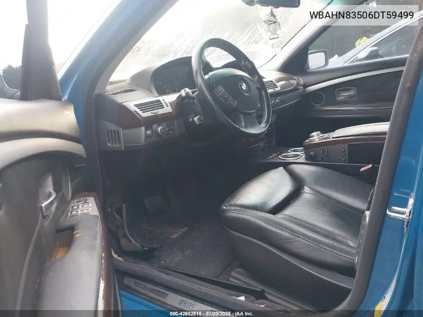 2006 BMW 750Li VIN: WBAHN83506DT59499 Lot: 42682515
