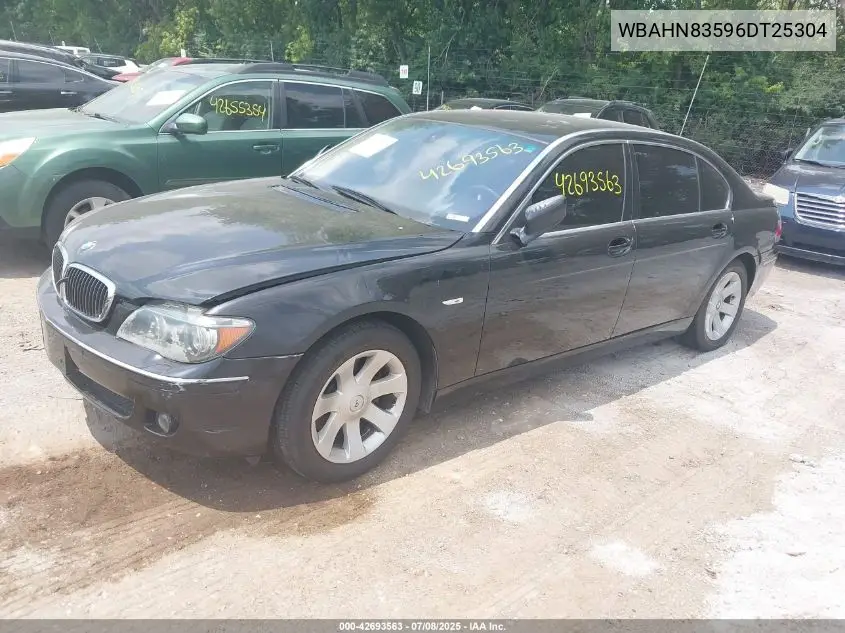 2006 BMW 750Li VIN: WBAHN83596DT25304 Lot: 42693563