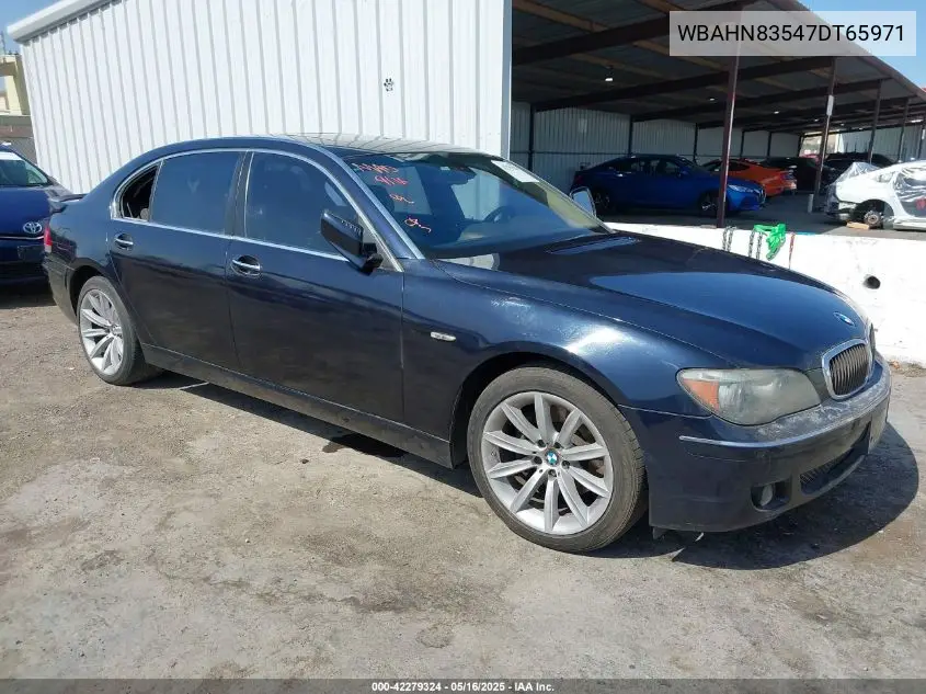 2007 BMW 750Li VIN: WBAHN83547DT65971 Lot: 42279324