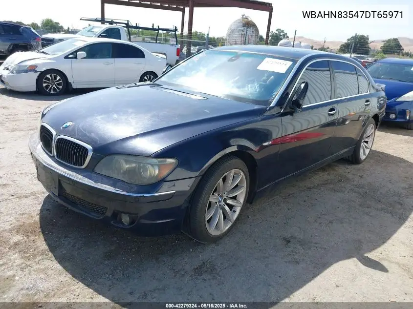 2007 BMW 750Li VIN: WBAHN83547DT65971 Lot: 42279324