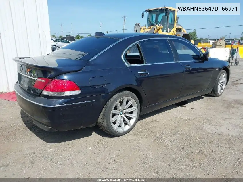 2007 BMW 750Li VIN: WBAHN83547DT65971 Lot: 42279324