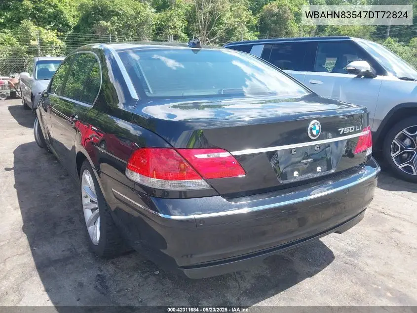 2007 BMW 750Li VIN: WBAHN83547DT72824 Lot: 42311684