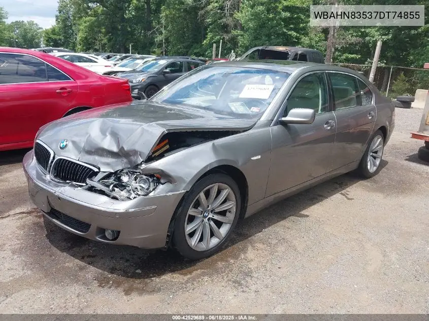 2007 BMW 750Li VIN: WBAHN83537DT74855 Lot: 42529689