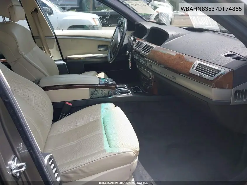 2007 BMW 750Li VIN: WBAHN83537DT74855 Lot: 42529689